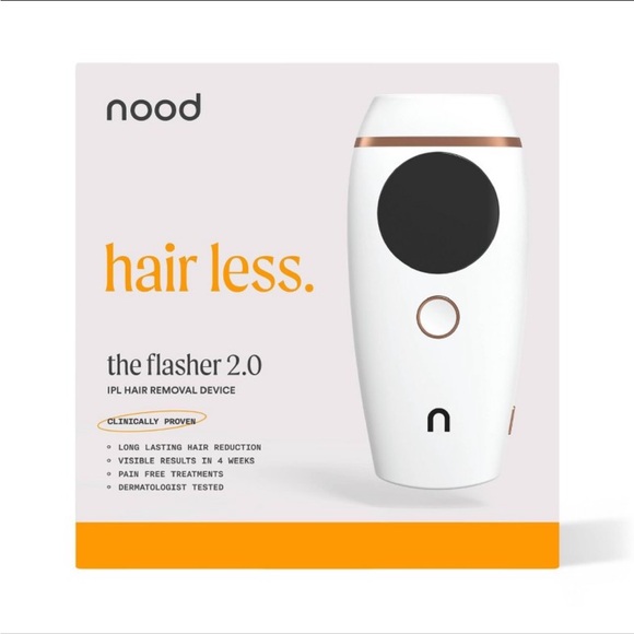 Nood The Flasher 2.0 IPL Hair Removal Device - White and Gold